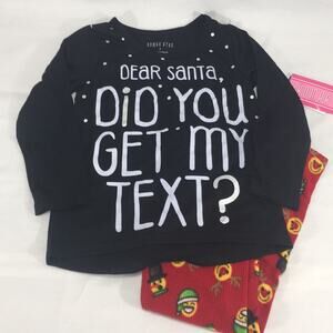 Komar Kids Dear Santa Pajamas, Red, Girls Size 4